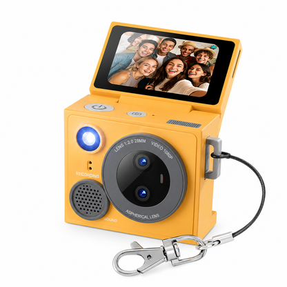 PocketCam™ — Mini Cámara Retro Abatible